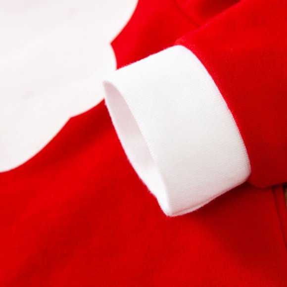 Girl girls boy boys baby jumpsuit hat Christmas Holidays Santa red white set new - Picture 5 of 5